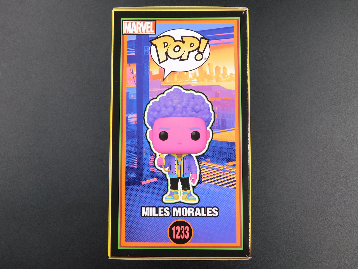 Shameik Moore Signed Autographed Funko Pop 1233 Miles Morales Target Blacklight Exclusive JSA COA