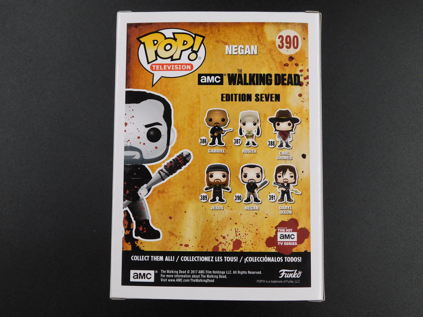 Jeffrey Dean Morgan Signed Autographed Funko Pop 390 Negan The Walking Dead JSA COA