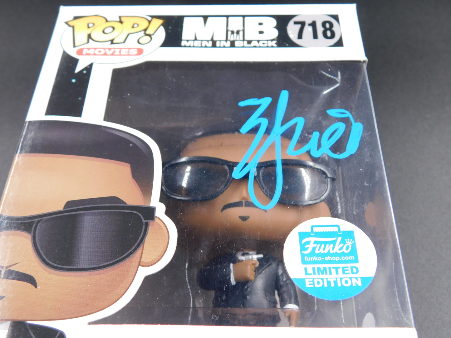 Will Smith Signed Autographed Funko Pop 718 Agent J Men In Black MIB LE JSA COA