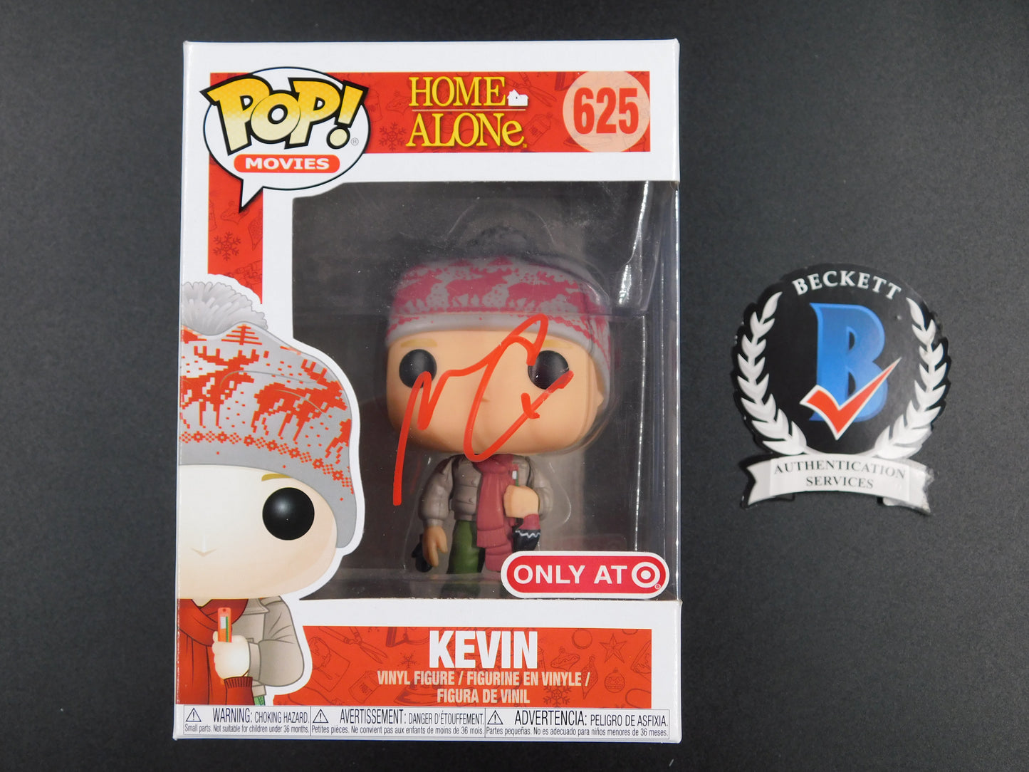 Macaulay Culkin Signed Autographed Funko Pop 625 Kevin McCallister Home Alone JSA COA