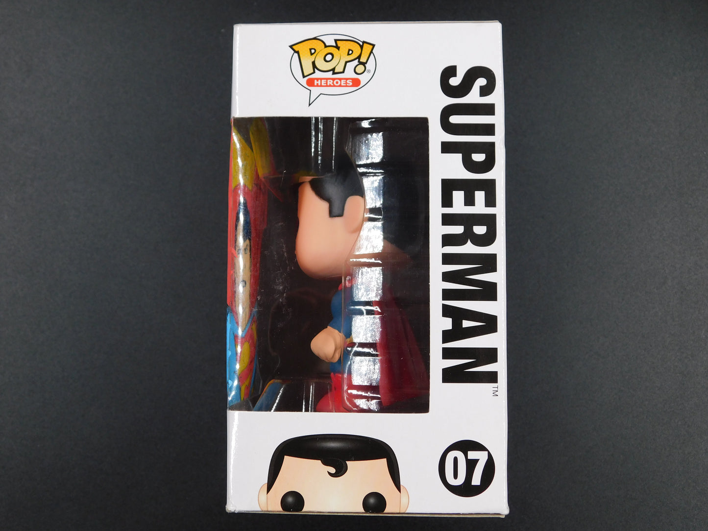 Jeff Brennan Remark Artwork Sketch Signed Funko Pop 07 Superman DC Super Heroes