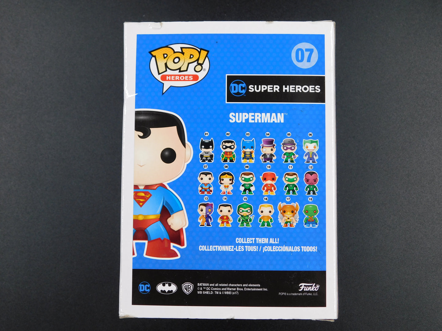 Jeff Brennan Remark Artwork Sketch Signed Funko Pop 07 Superman DC Super Heroes