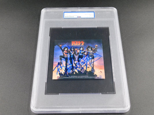 Kiss Original Band Signed Destroyer CD Insert Gene Simmons / Paul Stanley / Peter Criss / Ace Frehley PSA Slab (D)