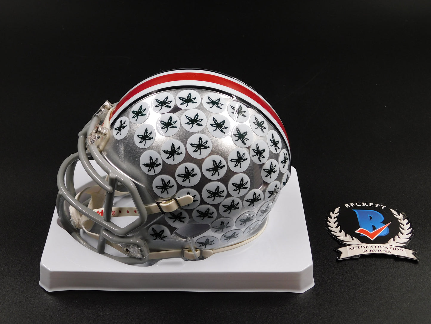 Cade Stover Signed Autographed Ohio State University Football Mini Helmet Texans BAS COA