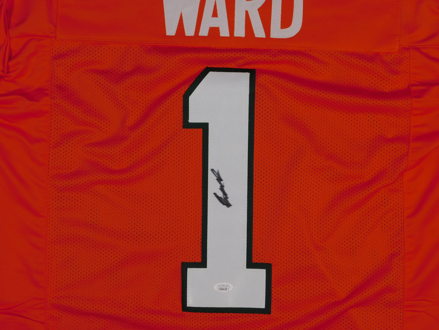 Cameron Cam Ward Signed Autographed Miami Hurricanes Orange Football Jersey Heisman Finalist JSA COA