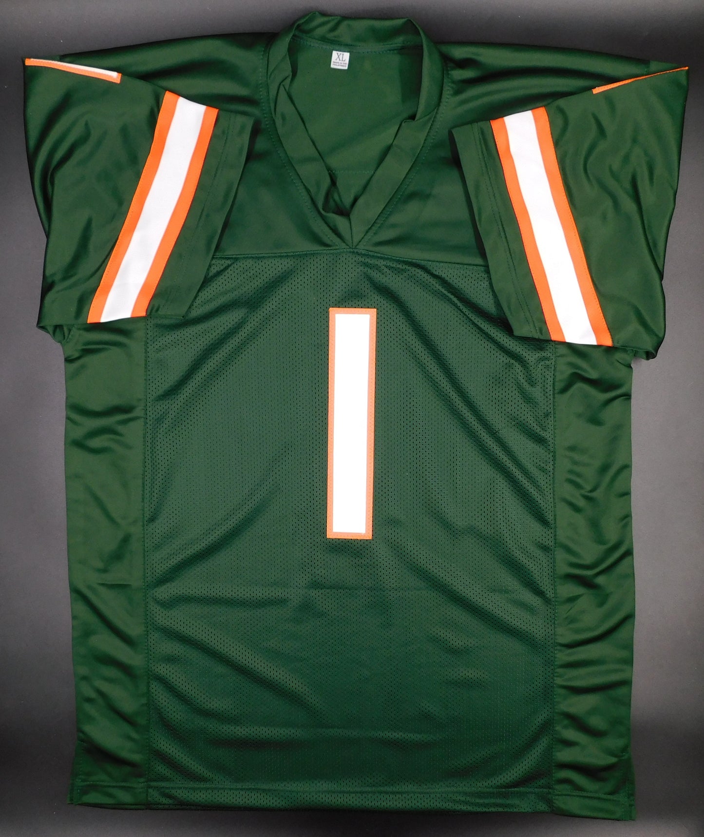 Cameron Cam Ward Signed Autographed Miami Hurricanes Green Football Jersey Heisman Finalist JSA COA