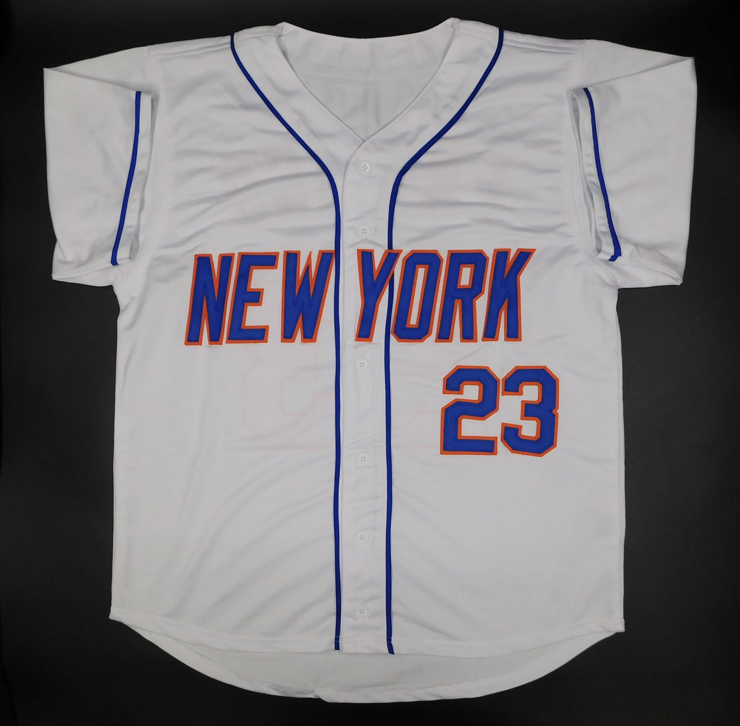 Julio Franco Signed Autographed New York Mets White Baseball Jersey JSA COA