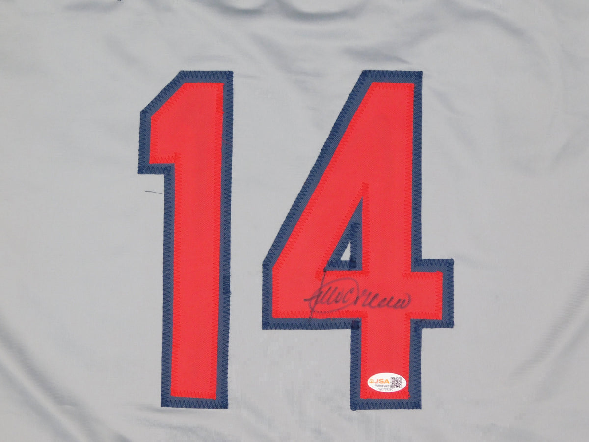 Julio Franco Signed Autographed Atlanta Braves Baseball Jersey JSA COA