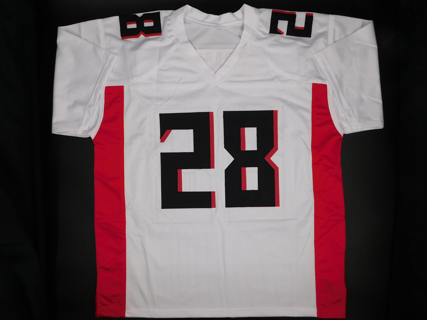 Mike Davis Signed Autographed Atlanta Falcons White Football Jersey JSA COA