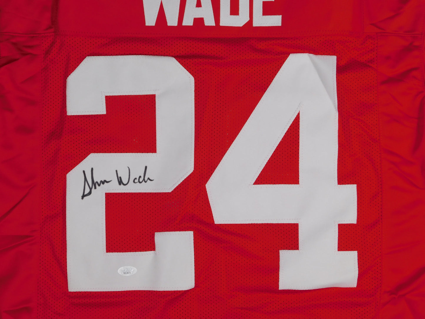 Shaun Wade Signed Autographed Ohio State Buckeyes Red Football Jersey JSA COA