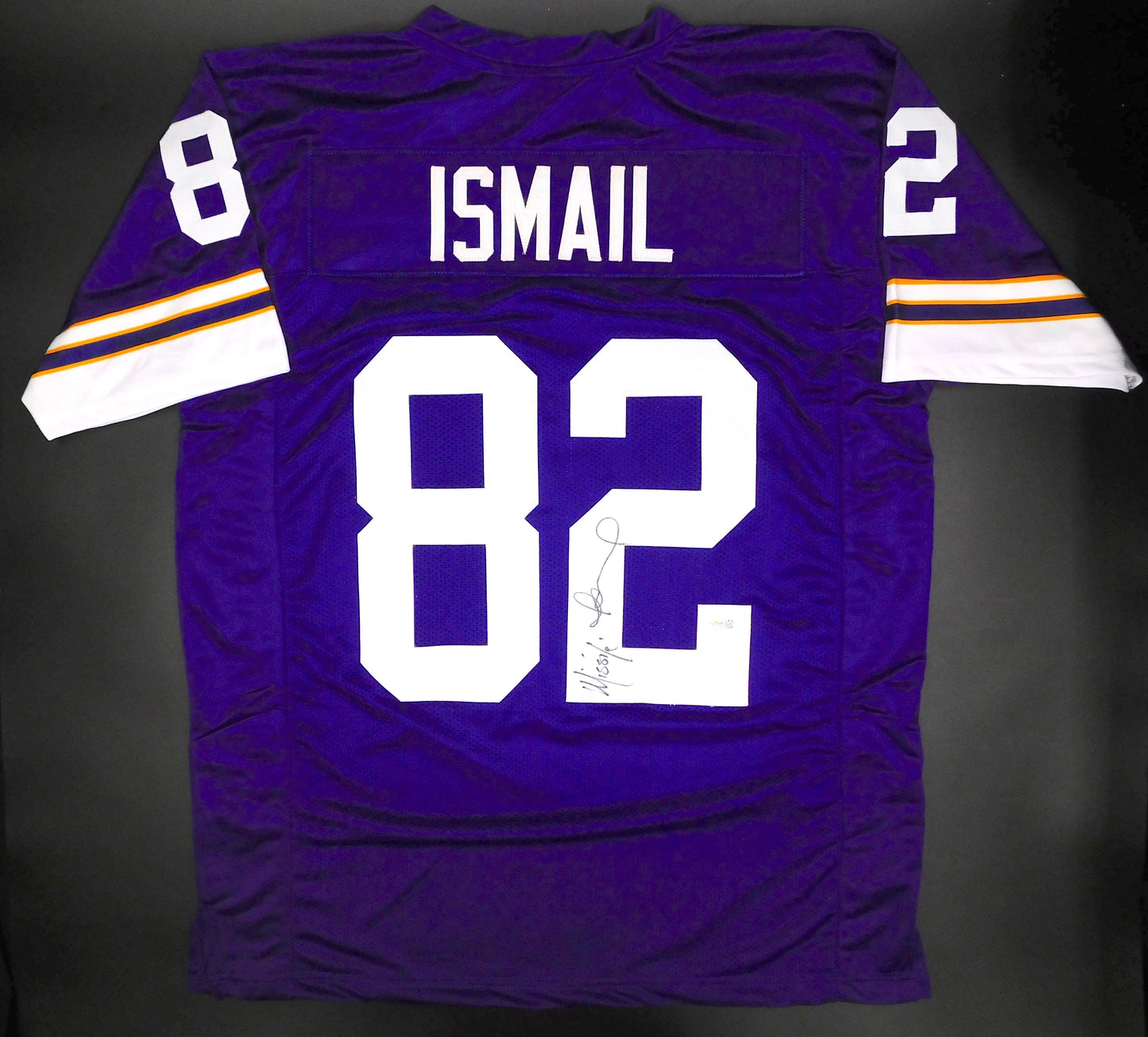 Qadry Missile Ismail Signed Autographed Minnesota Vikings Purple Jersey JSA COA