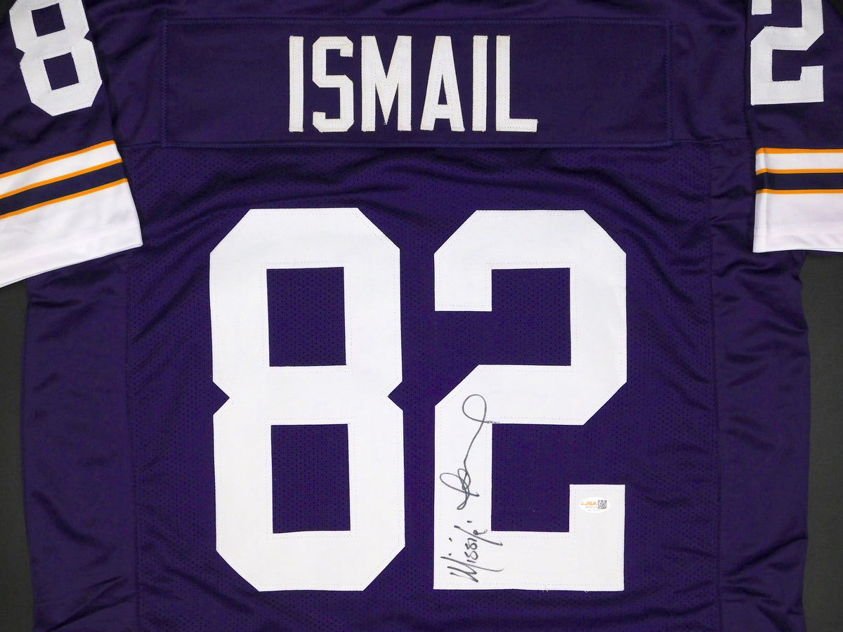 Qadry Missile Ismail Signed Autographed Minnesota Vikings Purple Jersey JSA COA