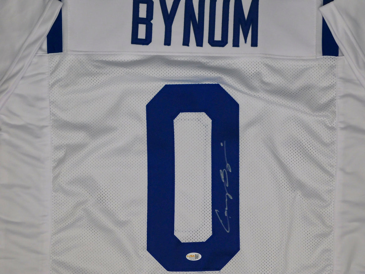 Camryn Cam Bynum Signed Autographed Indianapolis Colts White Football Jersey JSA COA