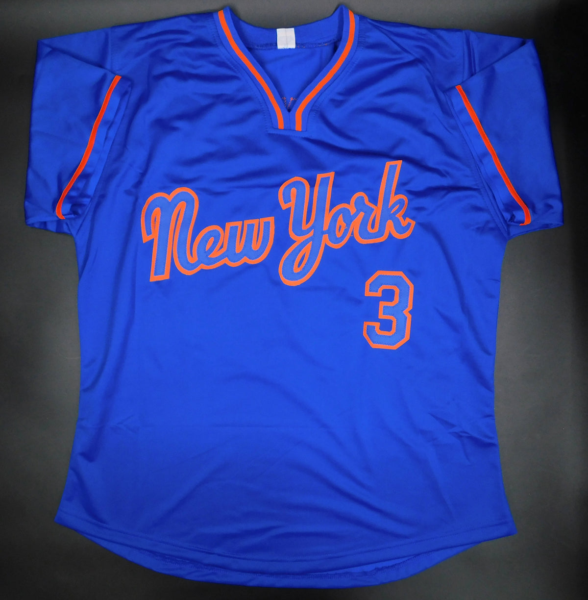 Carson Benge Signed Autographed New York Mets Blue Baseball Jersey JSA COA