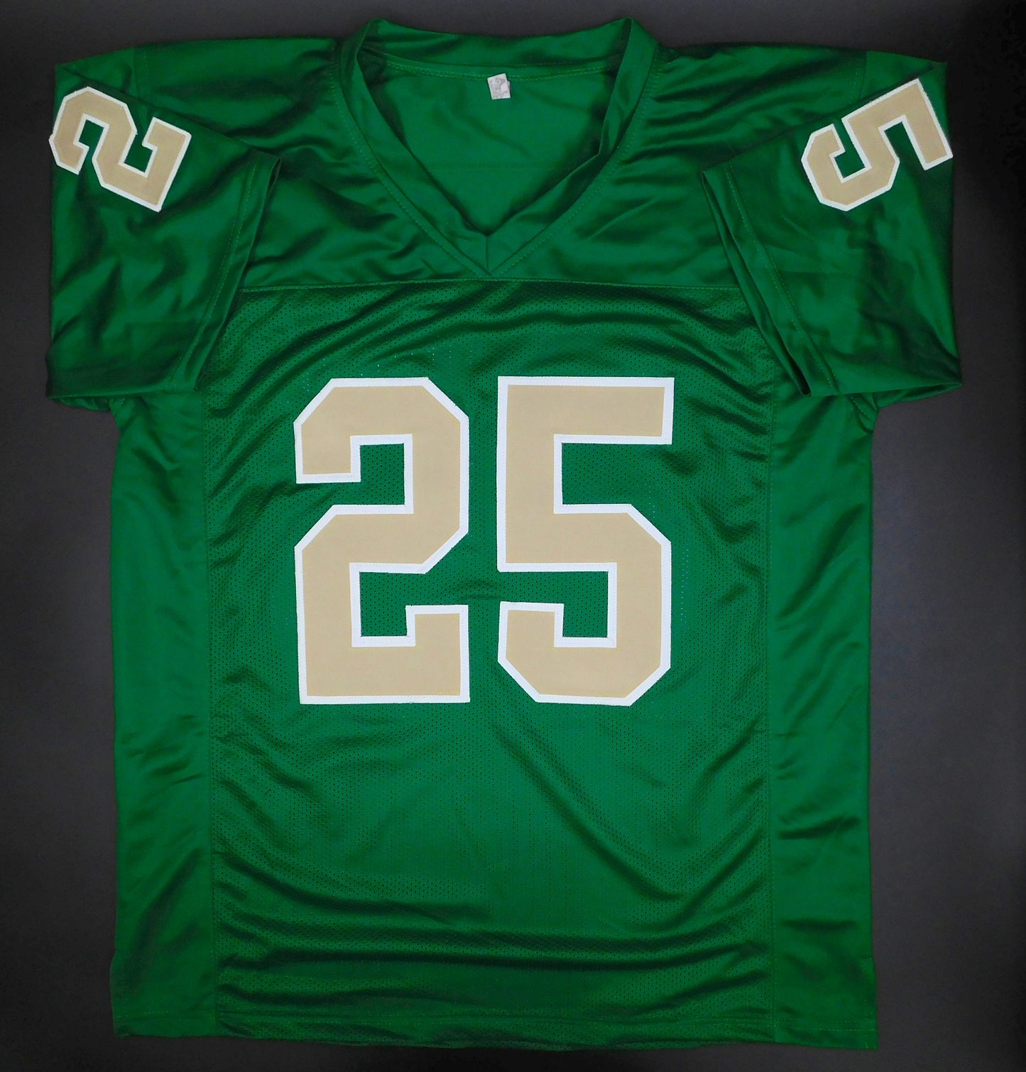 Raghib Rocket Ismail Signed Autographed Notre Dame Green Football Jersey CFHOF JSA COA
