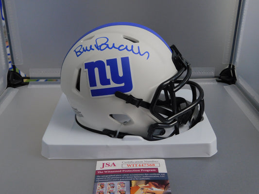 Bill Parcells Signed Autograph New York Giants Lunar Eclipse Mini Helmet JSA COA