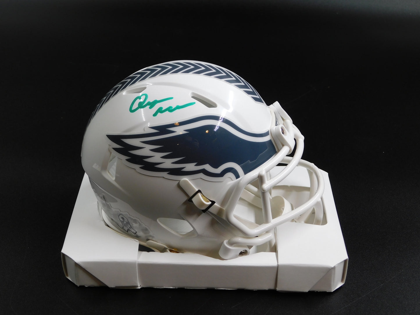 Quinyon Mitchell Signed Autographed Philadelphia Eagles 2024 STS Mini Helmet JSA COA
