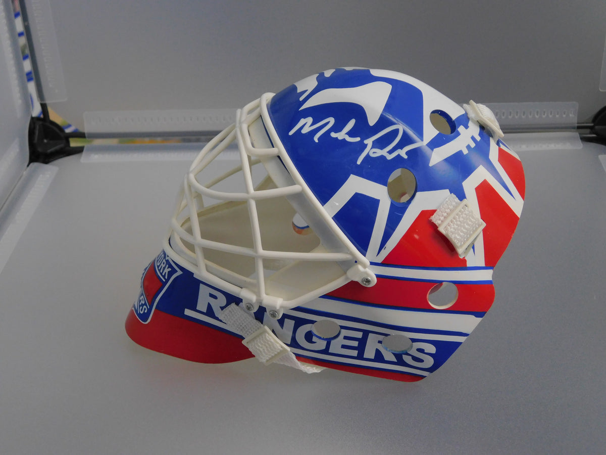Mike Richter Signed Autographed Vintage EA Sports NY Rangers Mini Goalie Mask JSA COA