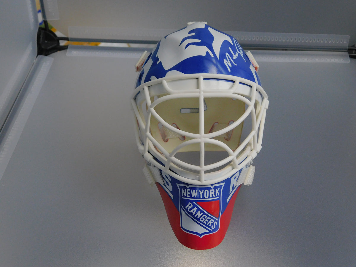 Mike Richter Signed Autographed Vintage EA Sports NY Rangers Mini Goalie Mask JSA COA