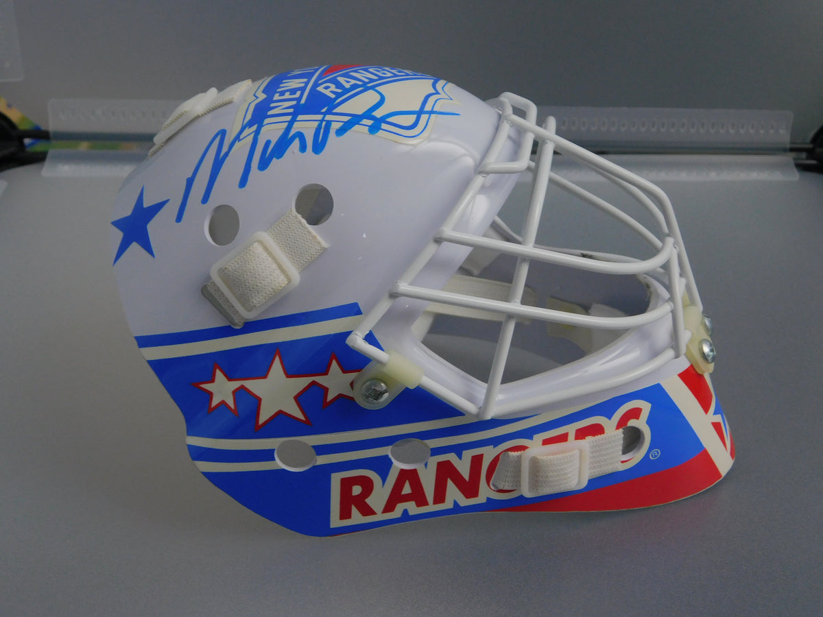 Mike Richter Signed Autographed 1990's New York Rangers Mini Goalie Mask JSA COA