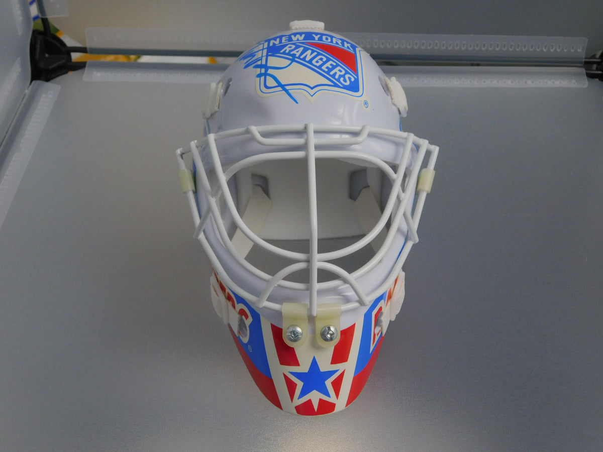 Mike Richter Signed Autographed 1990's New York Rangers Mini Goalie Mask JSA COA