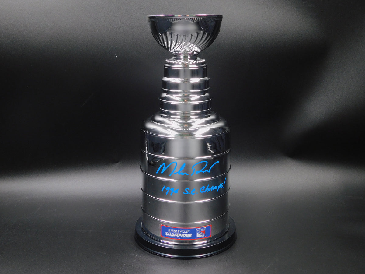 Mike Richter Signed Official 14in Stanley Cup Replica Trophy NY Rangers JSA COA