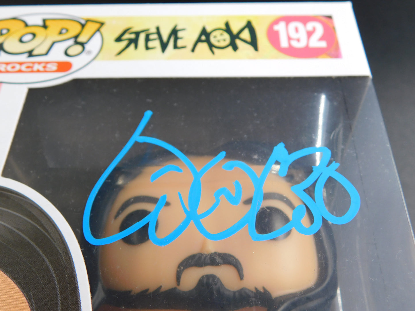 Steve Aoki Signed Autographed Funko Pop 192 EDC DJ Dim Mak Cake Music JSA COA B