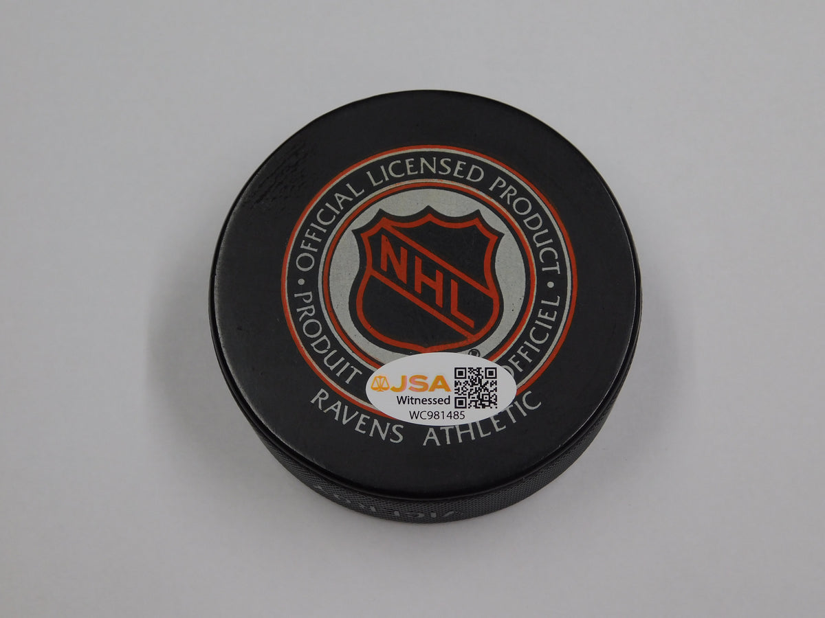 Mike Richter Signed Autographed New York Rangers Champions Hockey Puck JSA COA