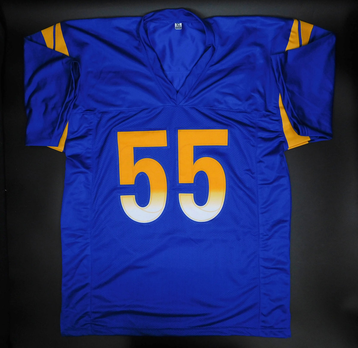 Braden Fiske Signed Autographed Los Angeles Rams Blue Football Jersey JSA COA