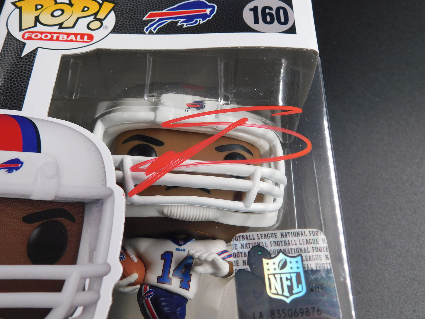 Stefon Diggs Signed Autographed Funko Pop 160 Buffalo Bills NFL Texans BAS COA