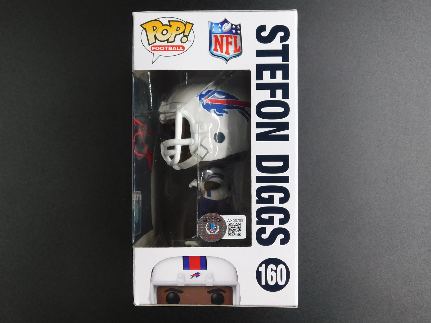 Stefon Diggs Signed Autographed Funko Pop 160 Buffalo Bills NFL Texans BAS COA