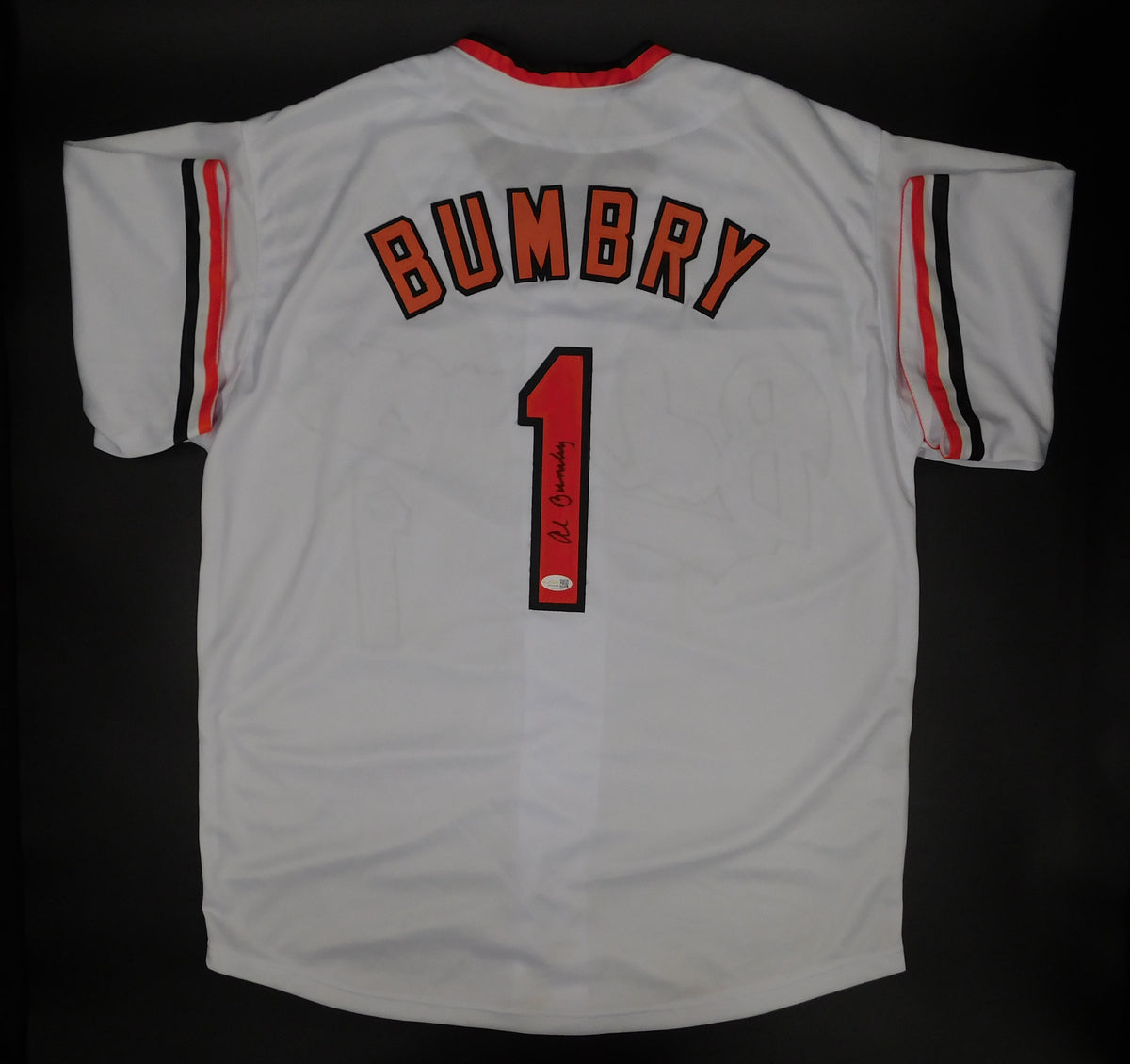 Al Bumbry Signed Autographed Baltimore Orioles Baseball Jersey World Series Champ JSA COA