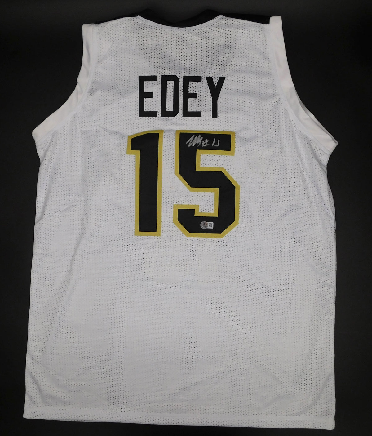 Zach Edey Signed Autographed Purdue Boilermakers White Basketball Jersey BAS COA