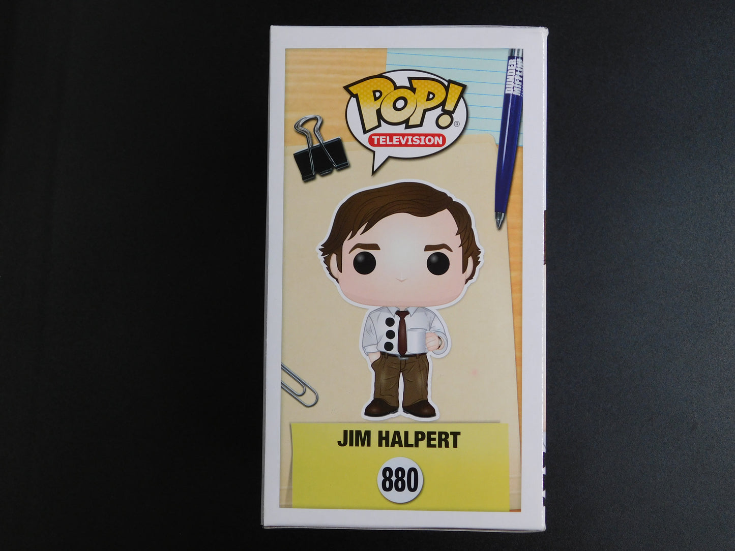 John Krasinski Signed Autographed Funko Pop 880 Jim Halpert The Office JSA COA