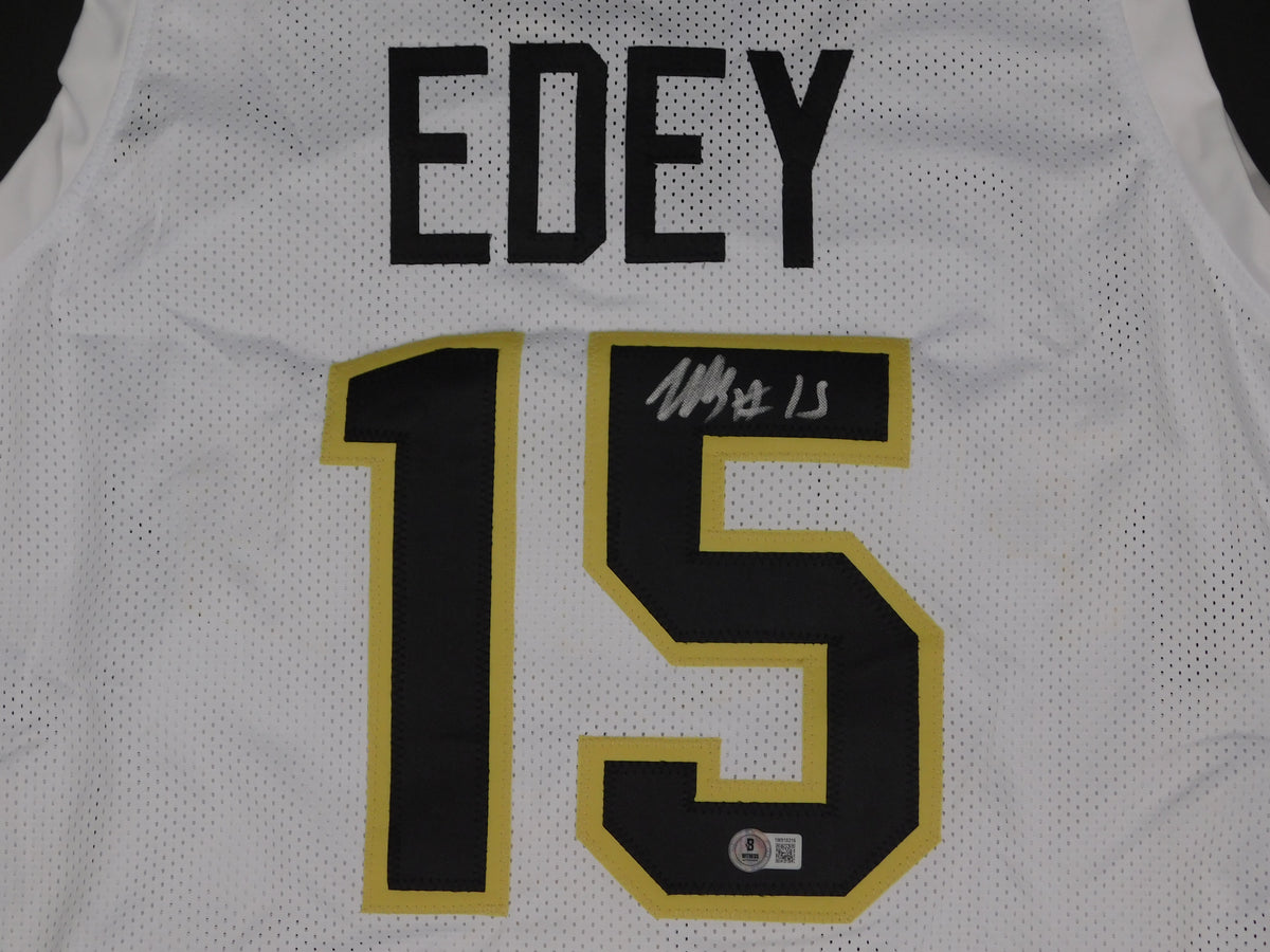 Zach Edey Signed Autographed Purdue Boilermakers White Basketball Jersey BAS COA