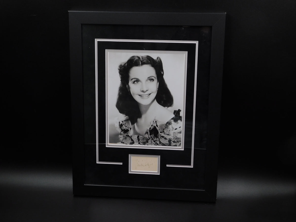 Vivien Leigh Framed 8x10 Photo With Signed Autographed Cut JSA LOA
