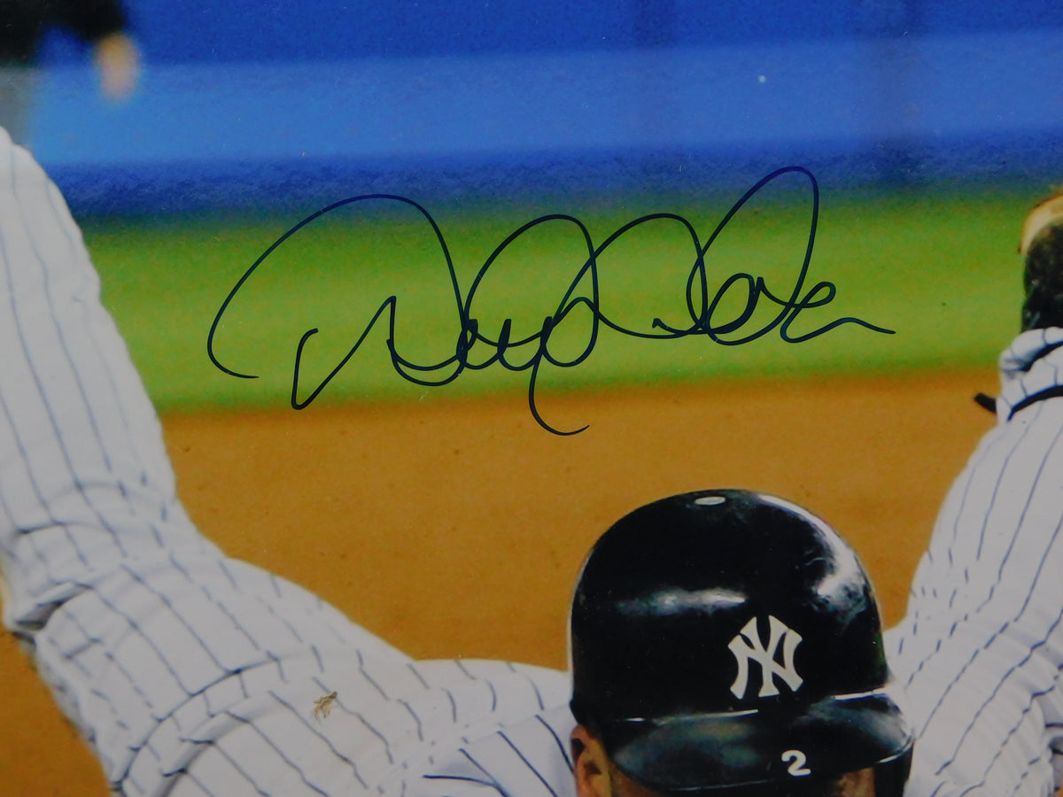 Derek Jeter Signed Autographed Framed 11x14 Photo New York Yankees Steiner COA