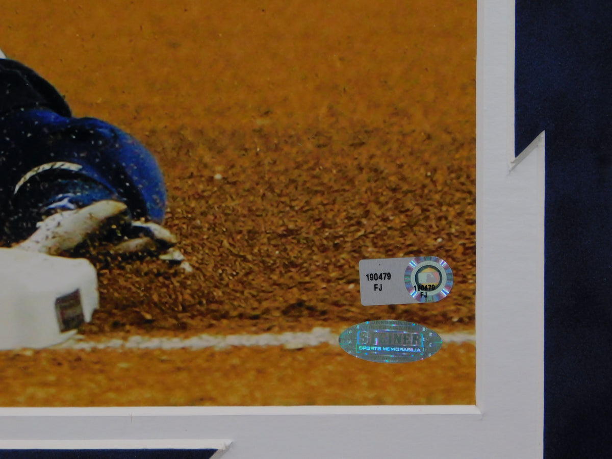 Derek Jeter Signed Autographed Framed 11x14 Photo New York Yankees Steiner COA