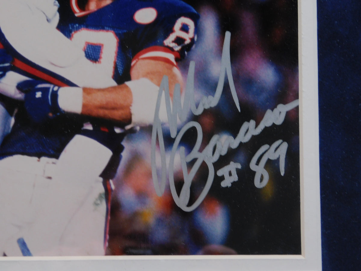 Phil McConkey & Mark Bavaro Signed Framed 8x10 Photo New York Giants JSA COA