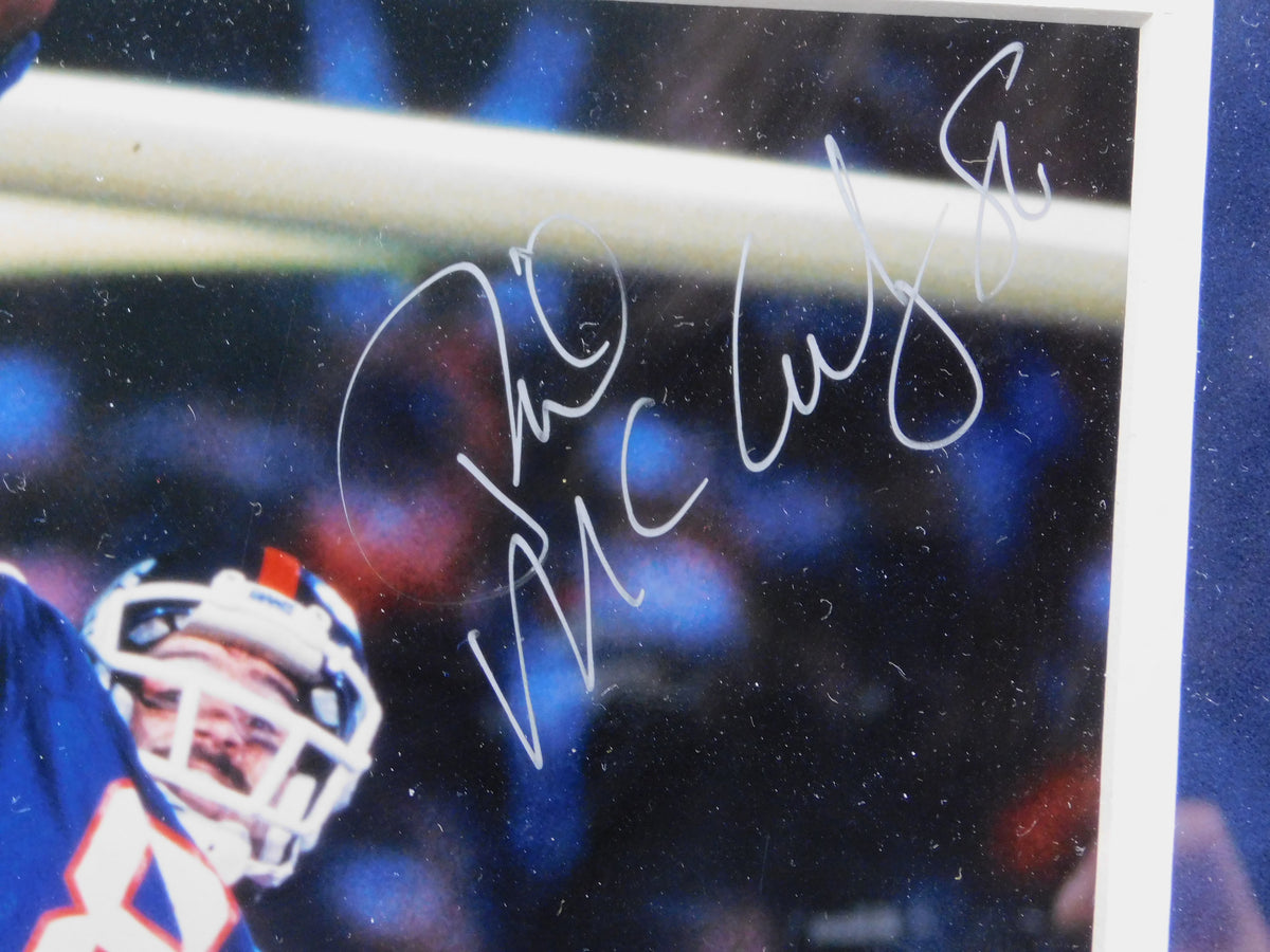 Phil McConkey & Mark Bavaro Signed Framed 8x10 Photo New York Giants JSA COA