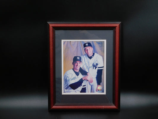 Derek Jeter/Jorge Posada Signed Framed 8x10 Photo New York Yankees Steiner COA