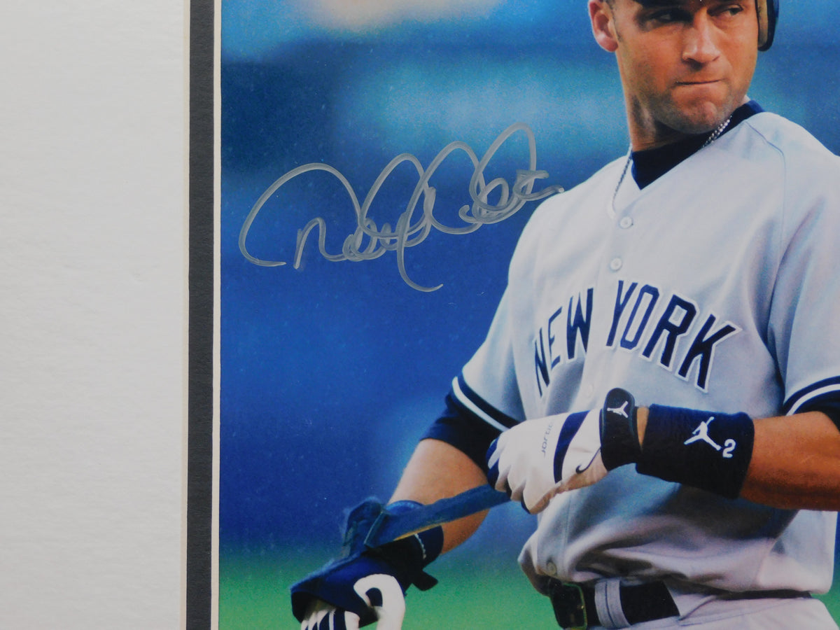 Derek Jeter Signed Autographed Matted 8x10 Photo New York Yankees Steiner COA