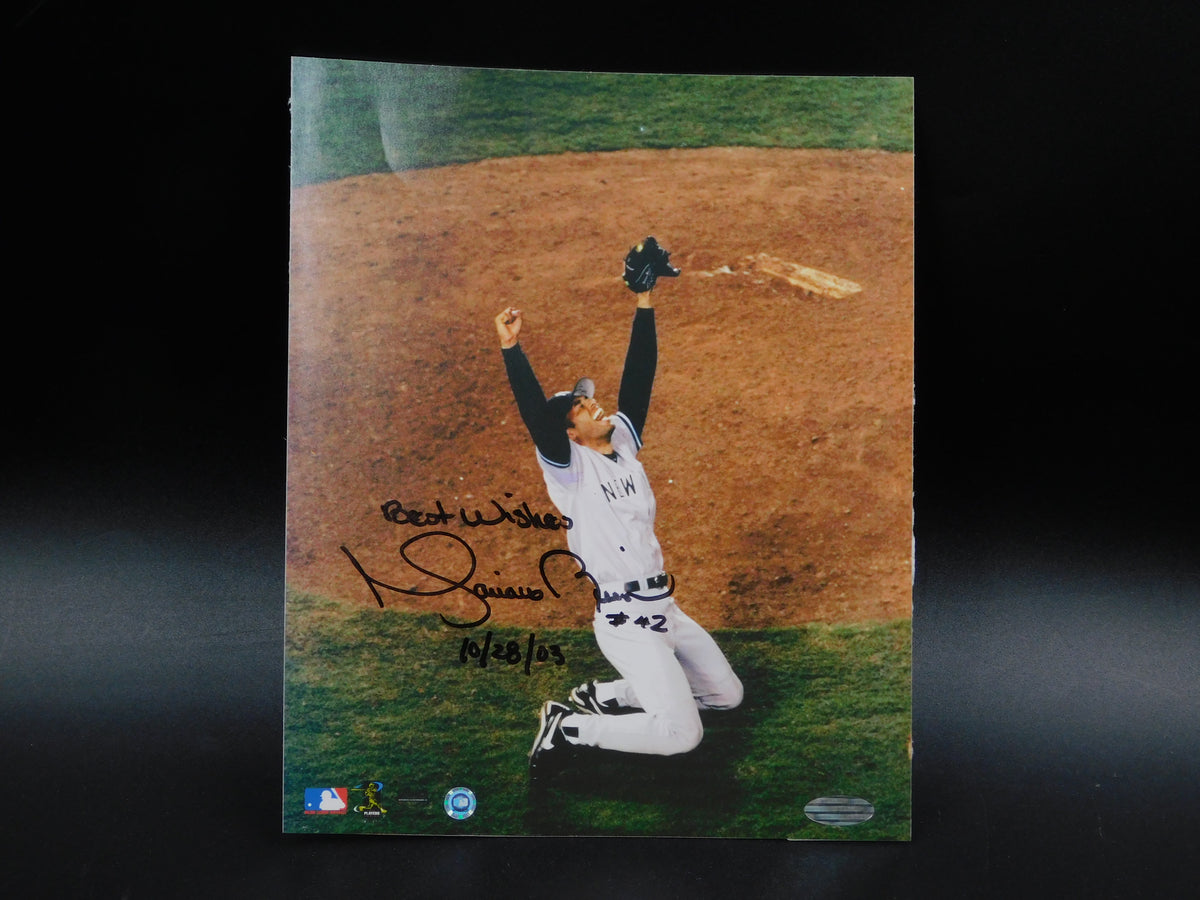 Mariano Rivera Signed Autographed Inscribed 8x10 Photo Steiner COA Yankees