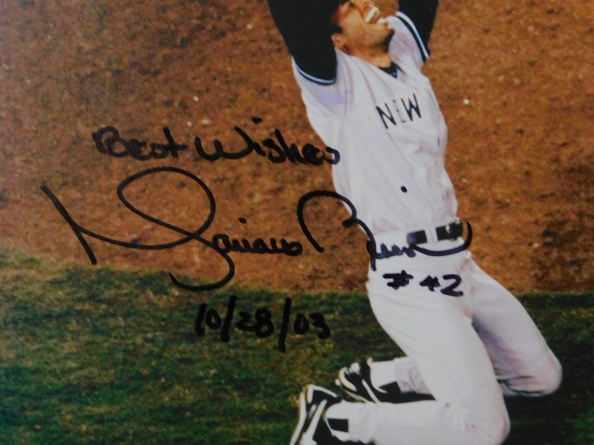Mariano Rivera Signed Autographed Inscribed 8x10 Photo Steiner COA Yankees
