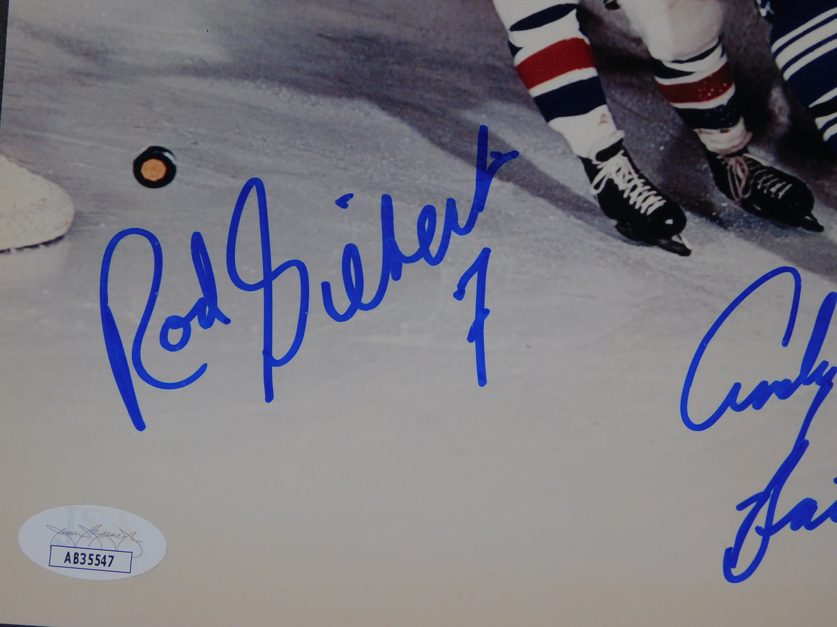 Rod Gilbert/Andy Bathgate Signed Autographed 8x10 Photo JSA COA