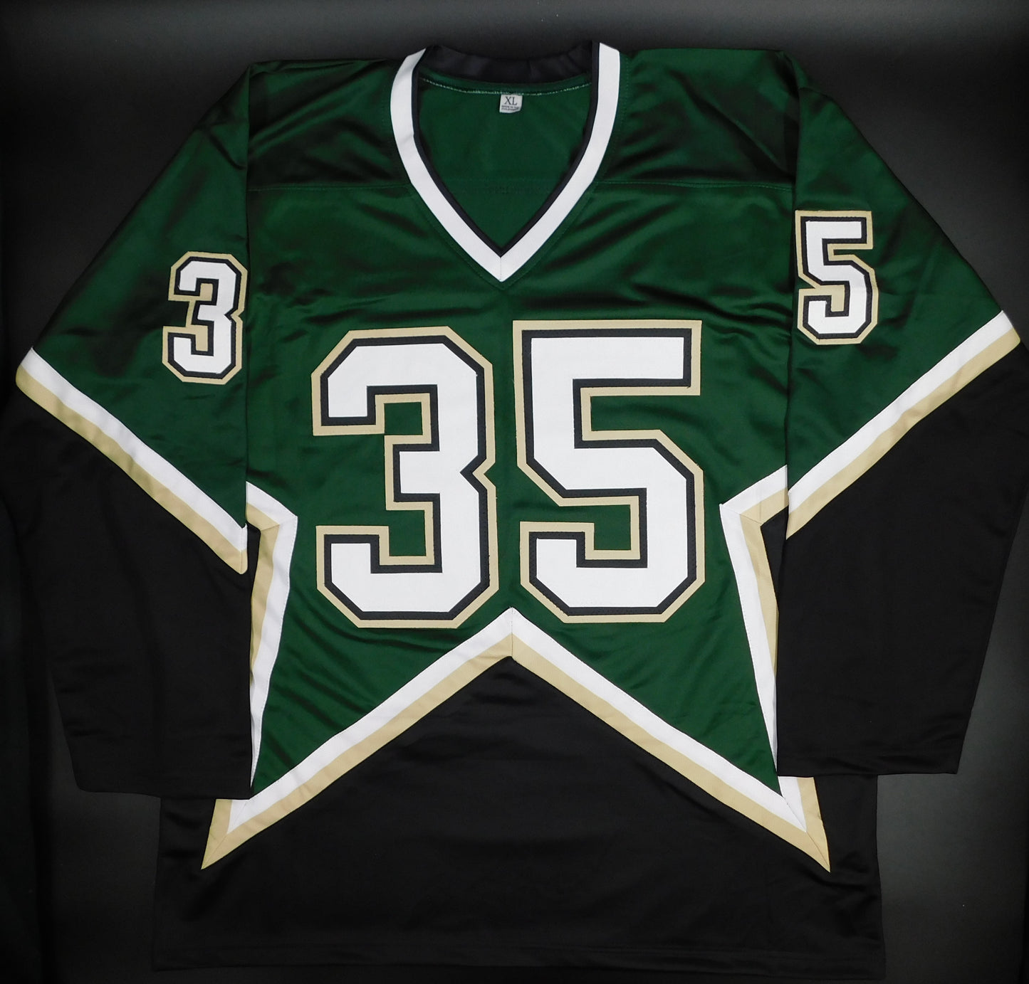 Marty Turco Signed Autographed Dallas Stars Green Hockey Jersey NHL JSA COA