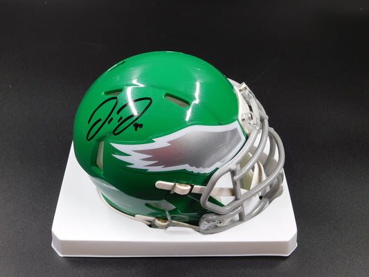 Jordan Davis Signed Autographed Philadelphia Eagles Kelly Green Speed Mini Helmet JSA COA