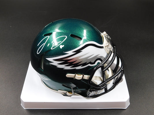 Jordan Davis Signed Autographed Philadelphia Eagles Speed Mini Helmet JSA COA