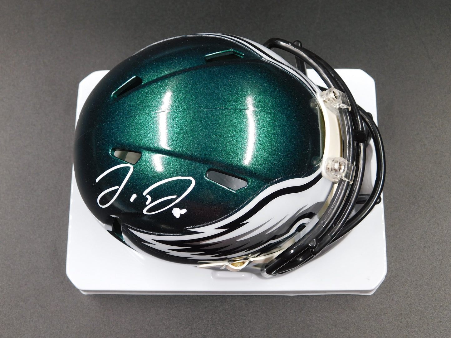 Jordan Davis Signed Autographed Philadelphia Eagles Speed Mini Helmet JSA COA