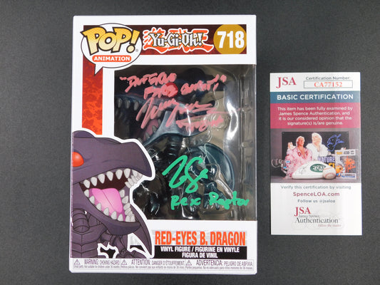 Wayne Grayson & Tony Salerno Dual Signed Autographed Funko Pop 718 YuGiOh Joey & Rex JSA COA